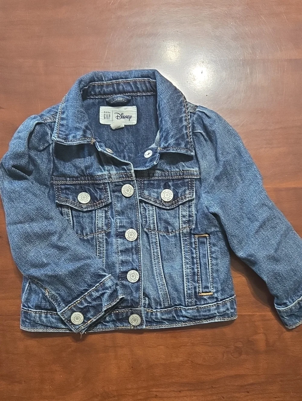 GAP Disney Kids Denim Jacket with Minnie Mouse Patch 2t